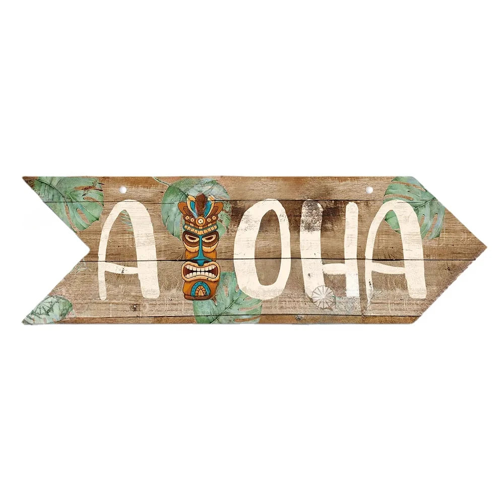 Beach Arrow Wooden Sign Beach Seaside Road Guide Wall Decoration Indicator Hanging Beach House  Wall Plaque Decor