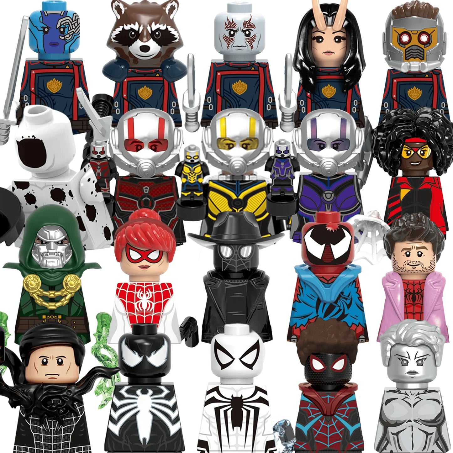 Marvelbuilding blocks toy  MINI brick toys Ant-man Spider-Man Fantastic Four educational human-shaped DIY toys holiday gifts