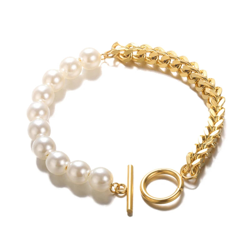 Elegant Zircon Flowers Bracelet For Women Girls Charm Gold Color Stainless Steel Plant Bracelets Luxury Designer Jewelry Gifts