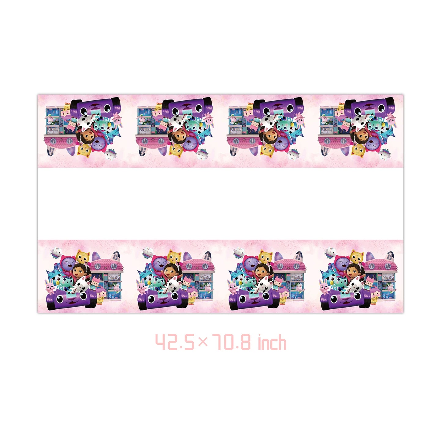 Disney Gabby Dollhouse Birthday Party Decoration Balloon Napkins Children's Disposable Tableware Theme Party Supplies Kids Gifts