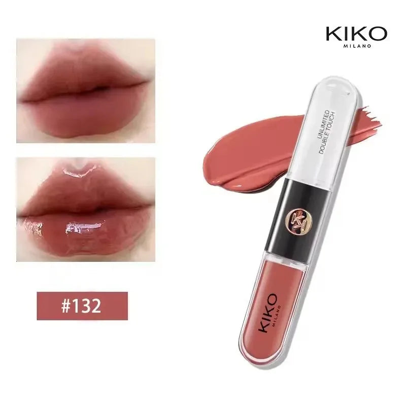 KIKO 3D Liquid Lip Glaze Transparent Lip Gloss Mirror Lipstick Nourishing Glossy Full Lips Not Fading Milk Tea Bean Paste Makeup