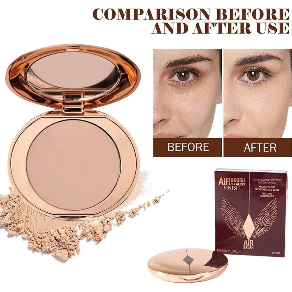 Portable Setting Powder Flawless Powder Natural Makeup Long-lasting Oil Control Waterproof Skin Brightening Concealer for Woman