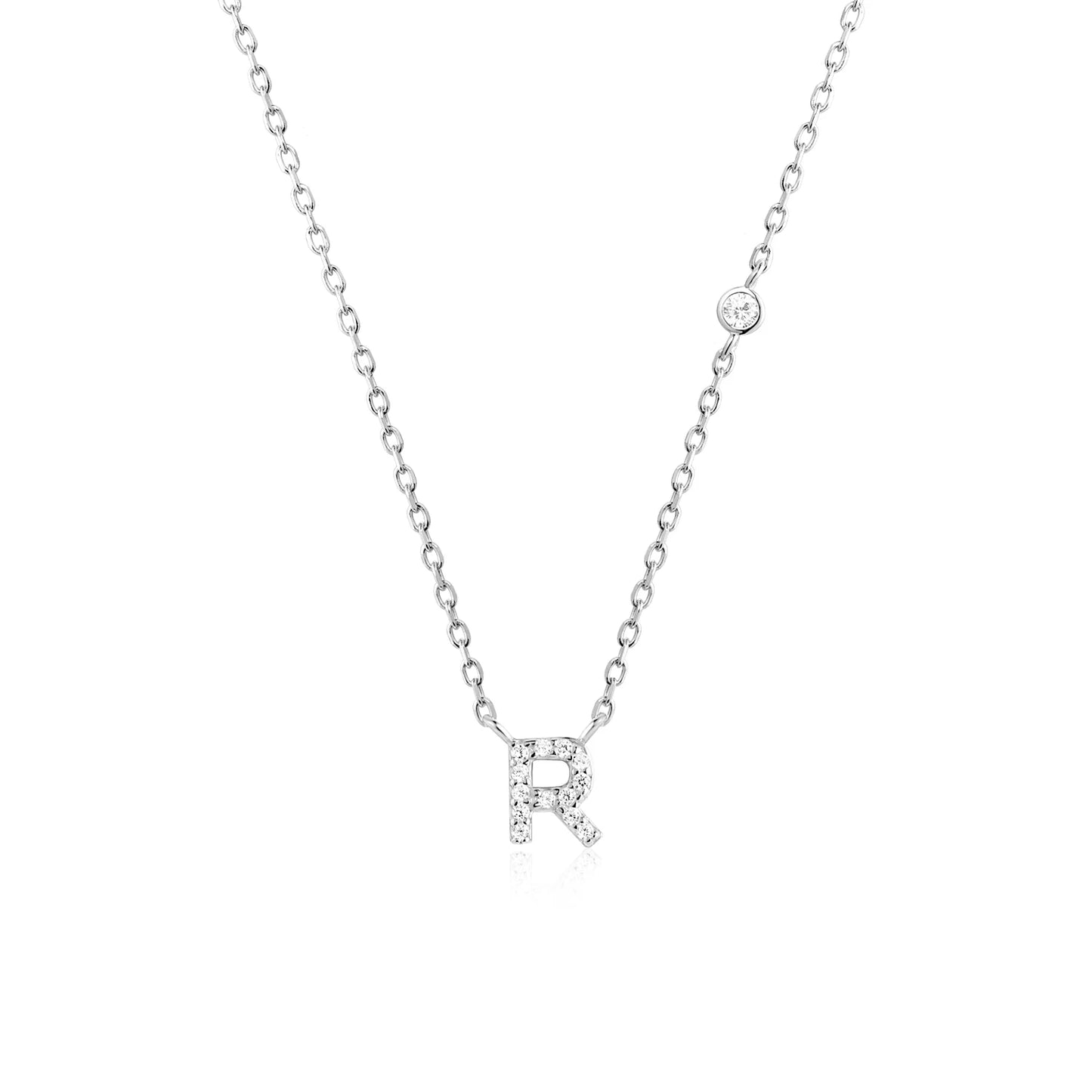ANDYWEN 925 Sterling Silver Gold Small 26 Letters A- Z Zircon CZ Pendant Monogram Necklace Me 2020 Initial Alphabet M A Jewelry
