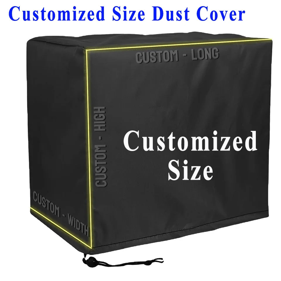 Customized Size Rectangular and Round Shape Outdoor Waterproof Dust Cover Patio Furniture Cover Anti-UV Chair Table Sofa Cover