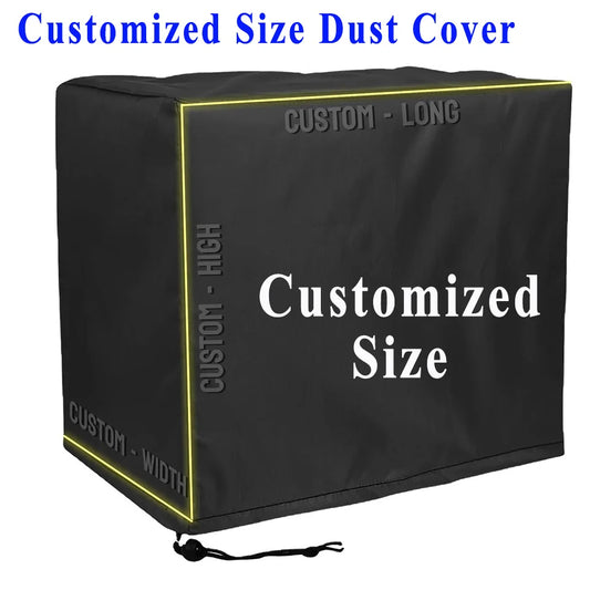 Customized Size Rectangular and Round Shape Outdoor Waterproof Dust Cover Patio Furniture Cover Anti-UV Chair Table Sofa Cover