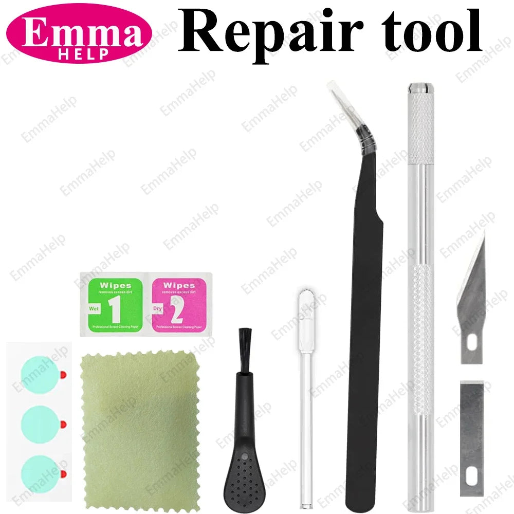 1Set Original Sapphire Rear Camera Glass Replacement for iPhone 16 15 14 Pro Max 12 13 Mini 15 Plus Camera Lens Repair Tool Kits