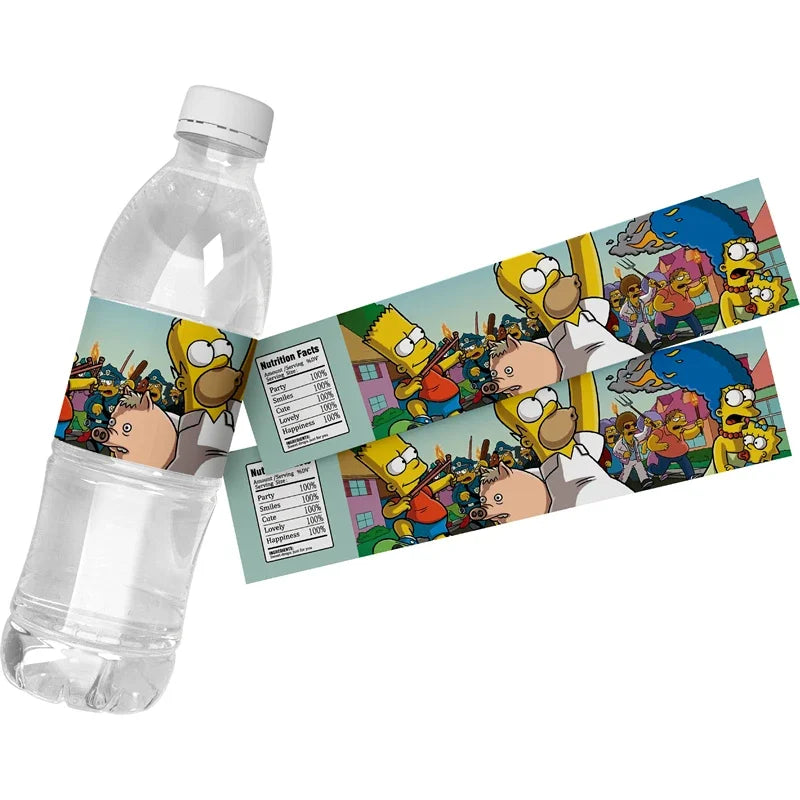 THE SIMPSONS GAME Baby Shower Kids Toy Aluminum Foil Digital Balloon Set Birthday Party Decor and Napkins Disposable Tableware