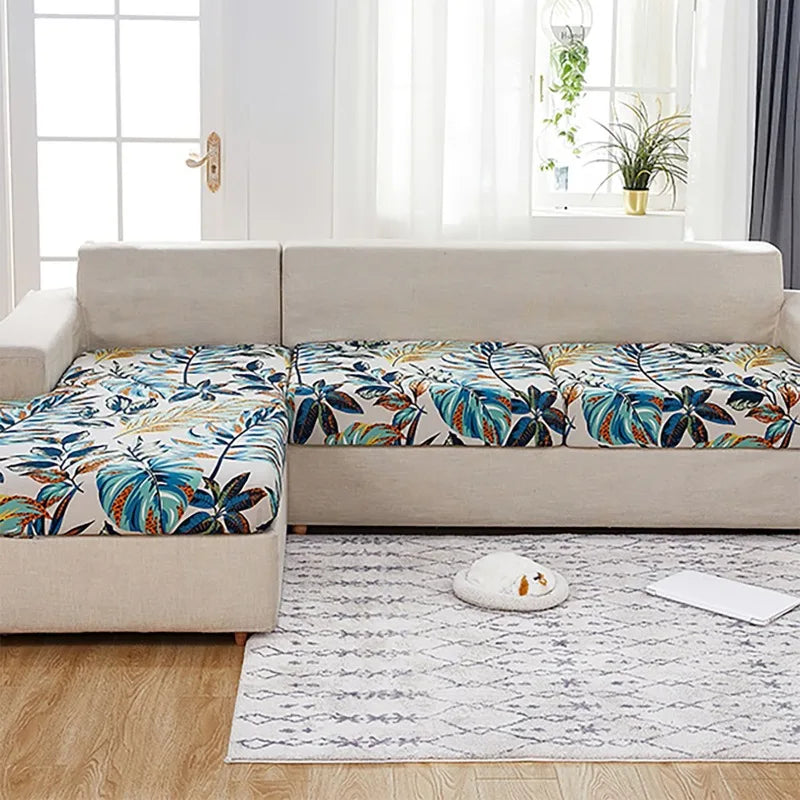 Breathable Couch Covers for Sectional Cat Scratch-resistant Sofa Cover Printed Stretch Sofa Slipcover Couch Cover Living Room