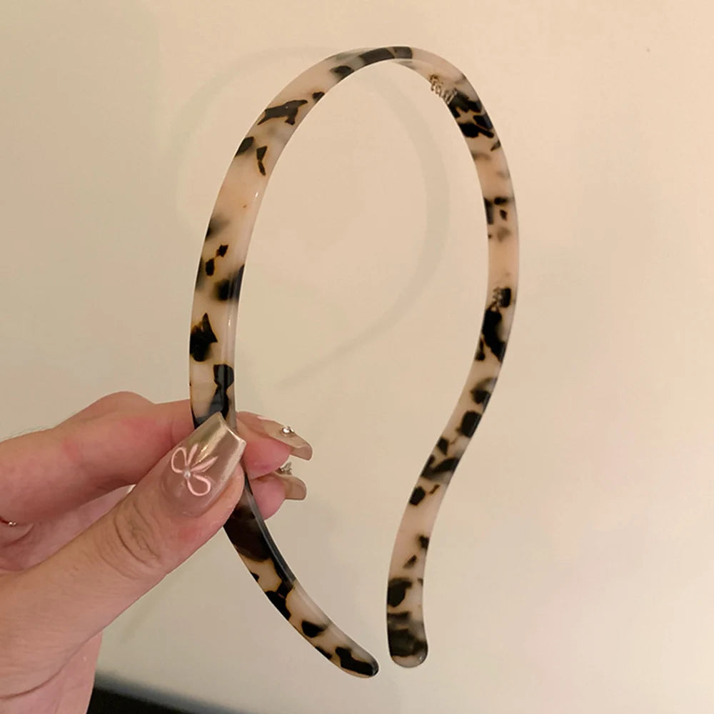 Fashion Sunglasses shaped Headband Anti-Slip Acrylic Hairbands for Women Invisible Hair Hoops Fixed Headband Hair Accessories