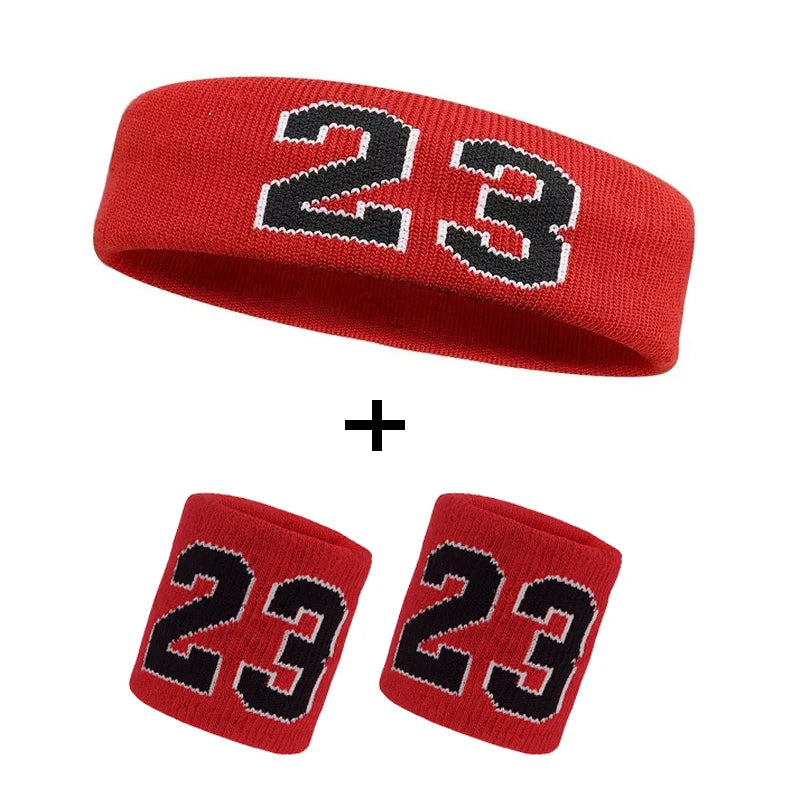 Cotton Athletic Headband Number 24 Elastic Sweatband Protection Basketball Tennis Sport Adult Kids Gym Fitness Sweat Hair Band