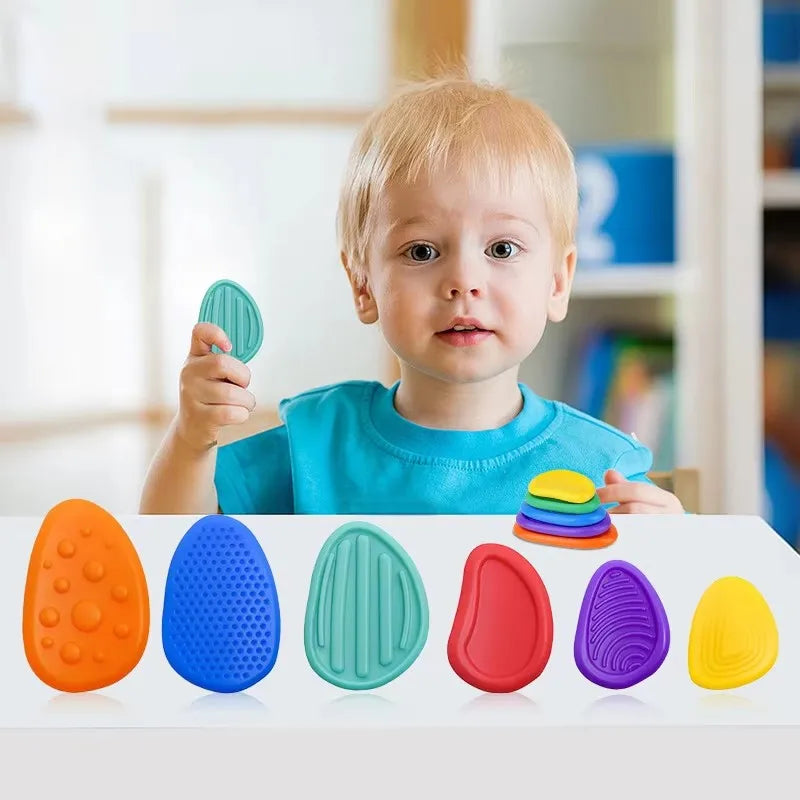 2026New adult Fidget toys, sensory silicone stones, autism, children, sedatives, stress relieving toys, Christmas