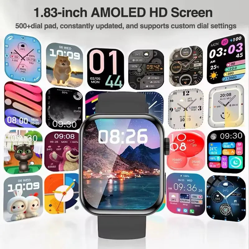 2026 New For Apple GPS Watch 10 Smart Watch Men HD AMOLED Memory Music 3D Surround Bluetooth Call Waterproof Smartwatch Woman