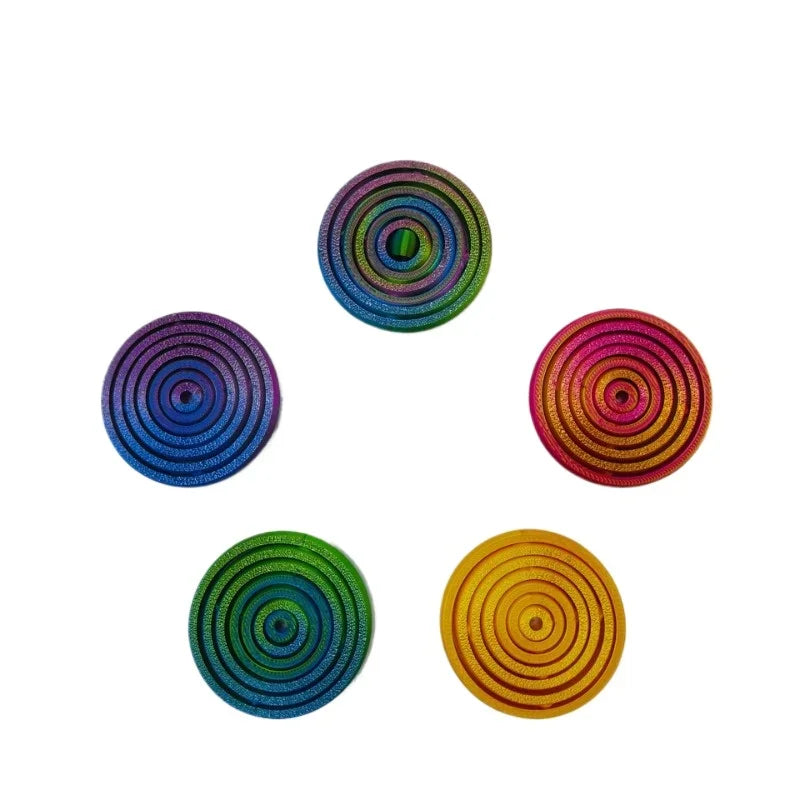 3D Printed 7-Ring Fidget Spinner Universal Gyro Gravity Rotating Anxiety Relief Office Decompression Sensory Toy for Party Gifts