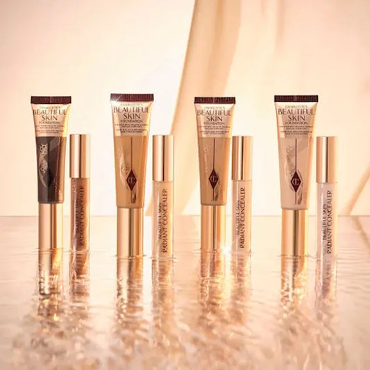 Charlotte Tilbury Softening Essence Liquid Foundation Beauty Skin Radiant Concealer Natural Hydrating Airbrush Flawless Finish