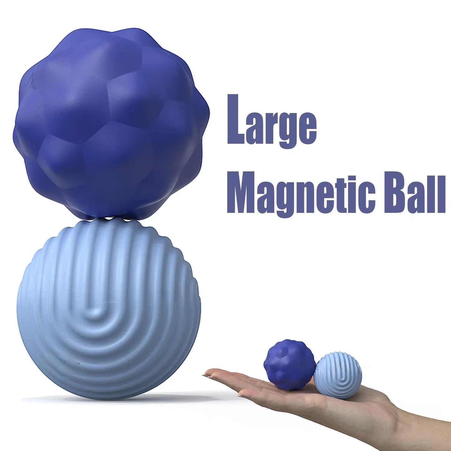 Oversized Silicone Magnetic Sensory Balls Sensory Game Desk Gadgets ADHD Anti-stress Fidgets Magnet Toy Magnetic Decoration Ball