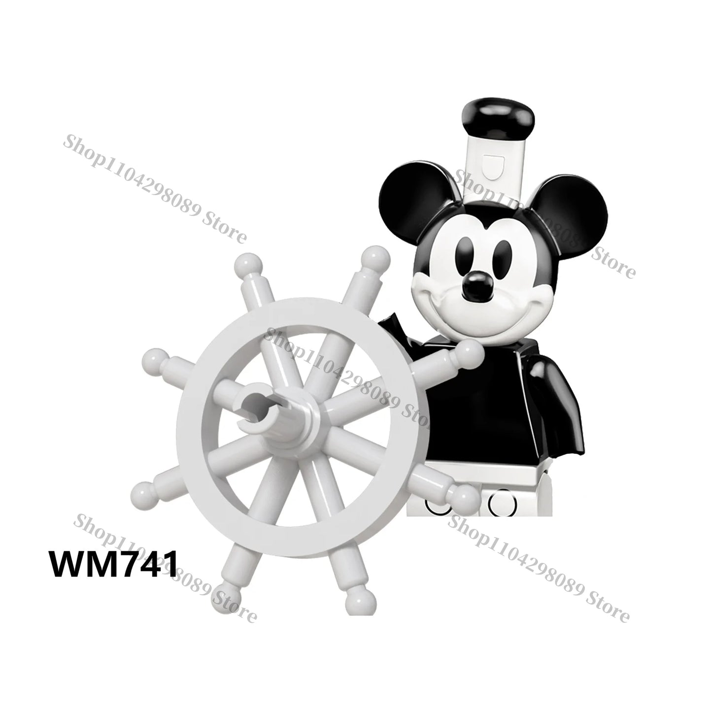Disney building block anime cartoon characters Chip Dale Woody Donald Duck Mario mini Assembly brick figurines birthday gifts