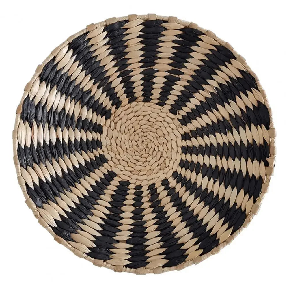 Bohemian style straw wall decoration, background wall decoration, sofa bedside handwoven hanging decoration