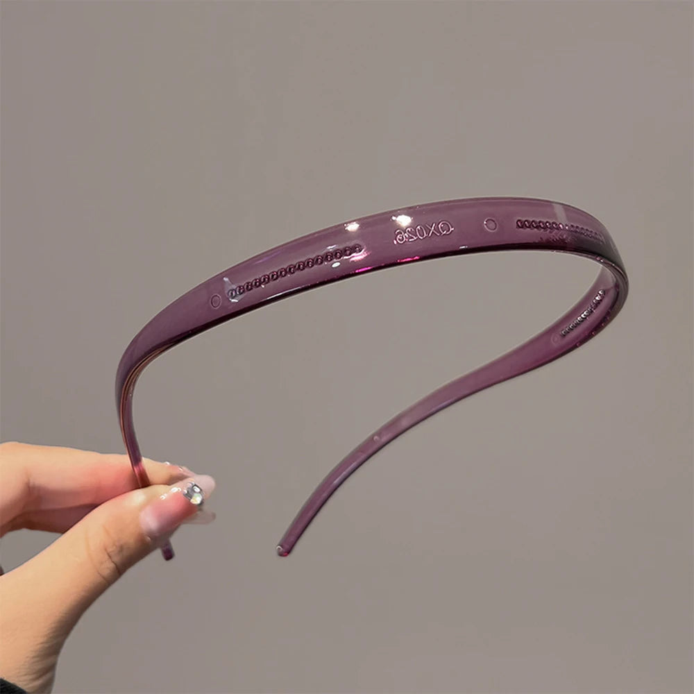 New Trendy Sunglasses Frame Shape Acrylic Hairbands For Women Toothed Headband Anti-slip Hair Hoop Fashion Hair Accessories