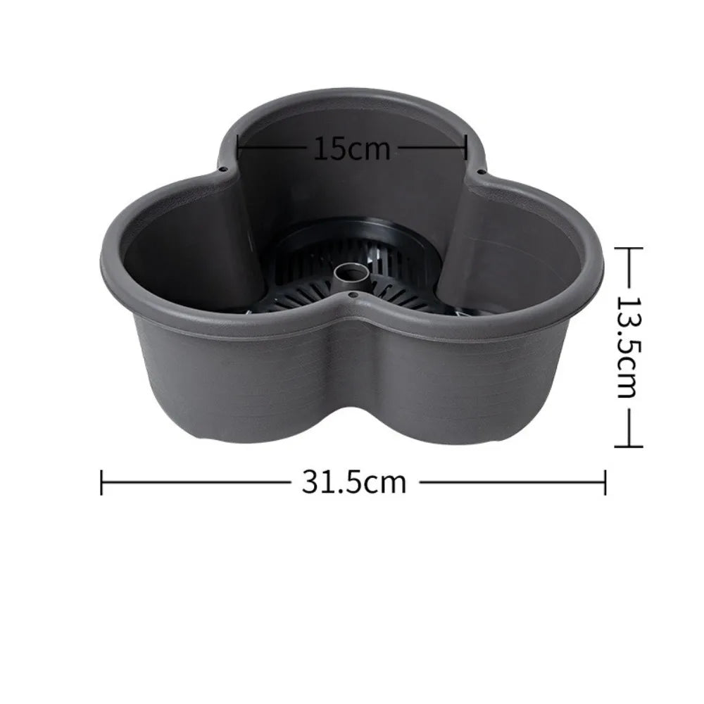 New Vertical Tower Stackable FlowerPot Plastic Multi-layer Flower Pot with Movable Casters Strawberry Planter Tower Home Garden