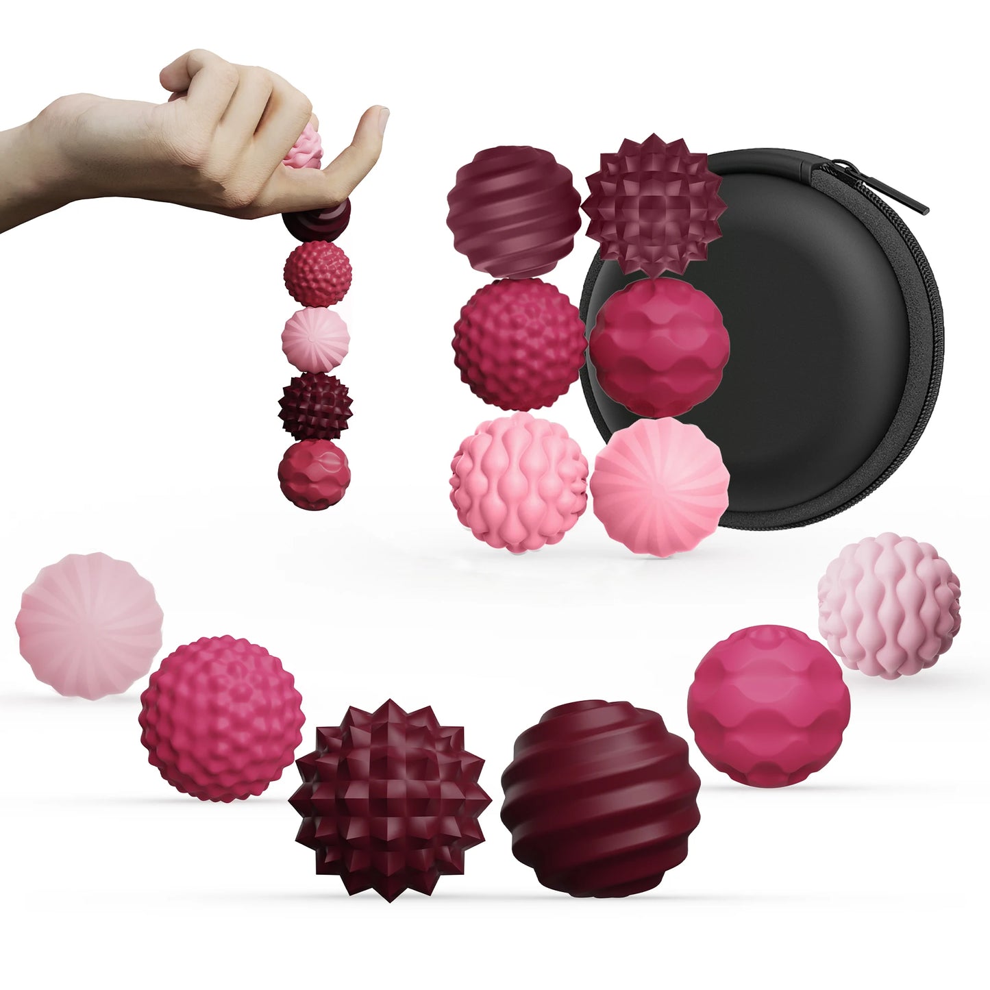 6/12Pcs Magnetic Balls EDC Relief Toys Fidgeting Antistress Anxiety Sensory Toy Magnet Balls For Adult Kids Autism ADHD