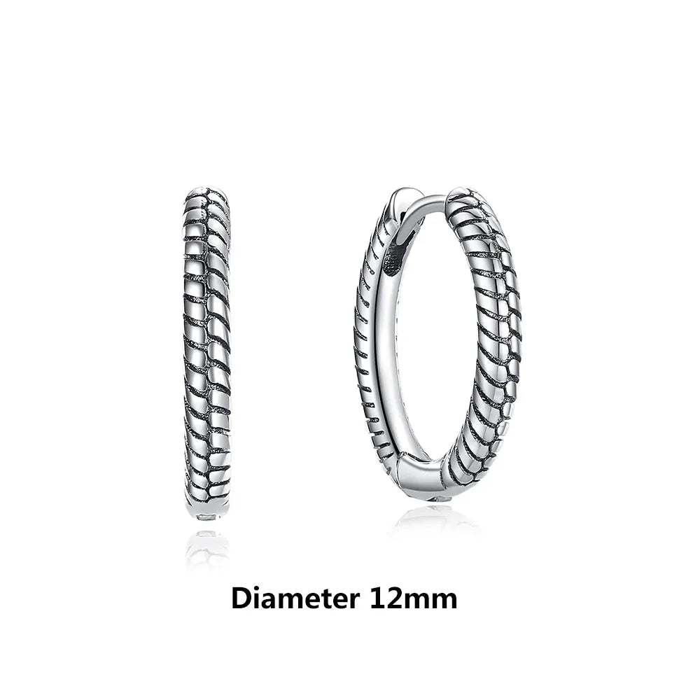 New 2025 Original 925 Sterling Silver Earrings For Women Piercing Hoop Love Heart Earings Rose Gold Wedding Gift Luxury Jewelry