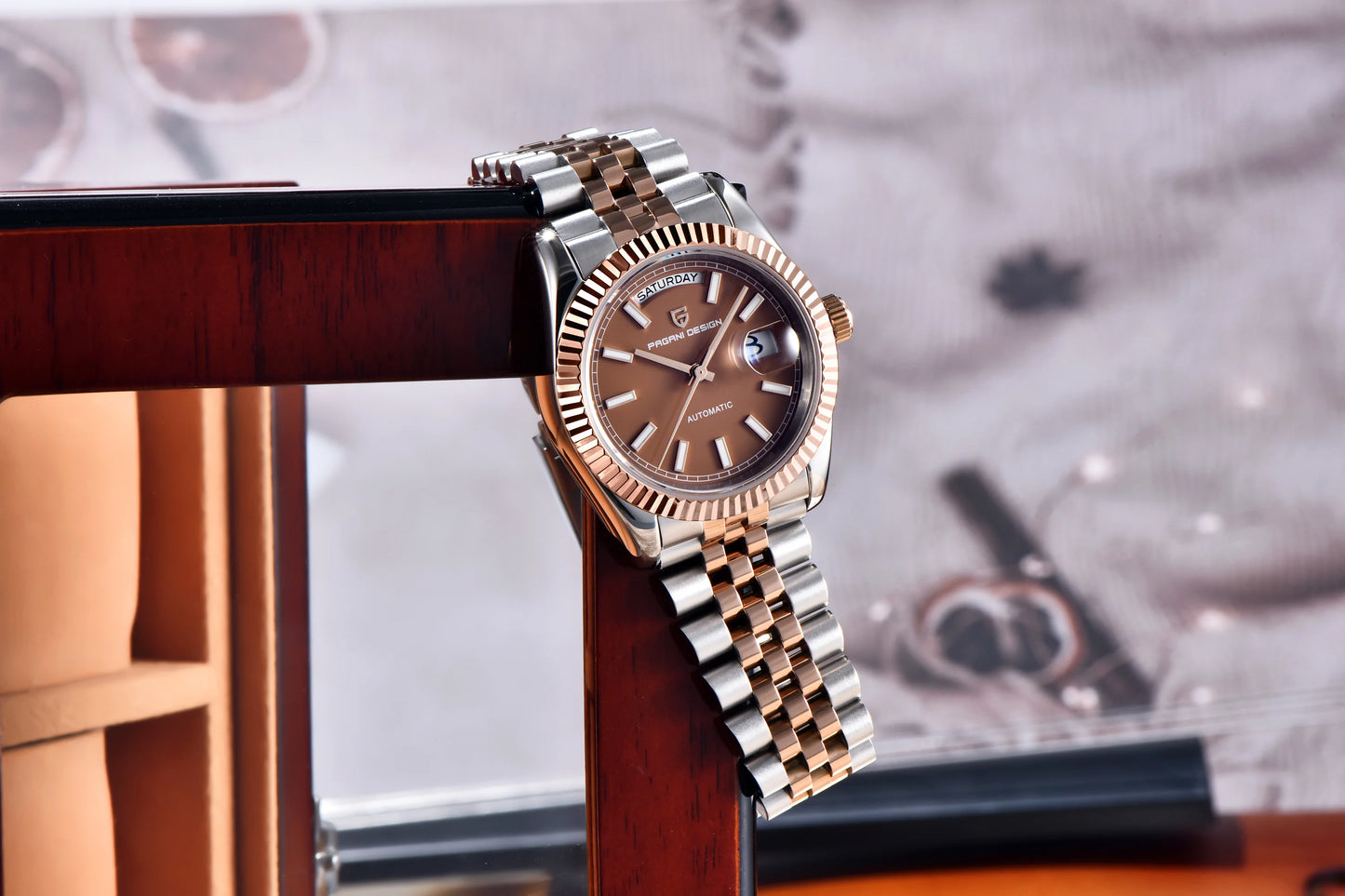 PAGANI DESIGN 2026 New Enamel Dial DD36 Luxury Silver Gold Automatic Watch For Men AR Sapphire crystal Mechanical Wristwatch Men