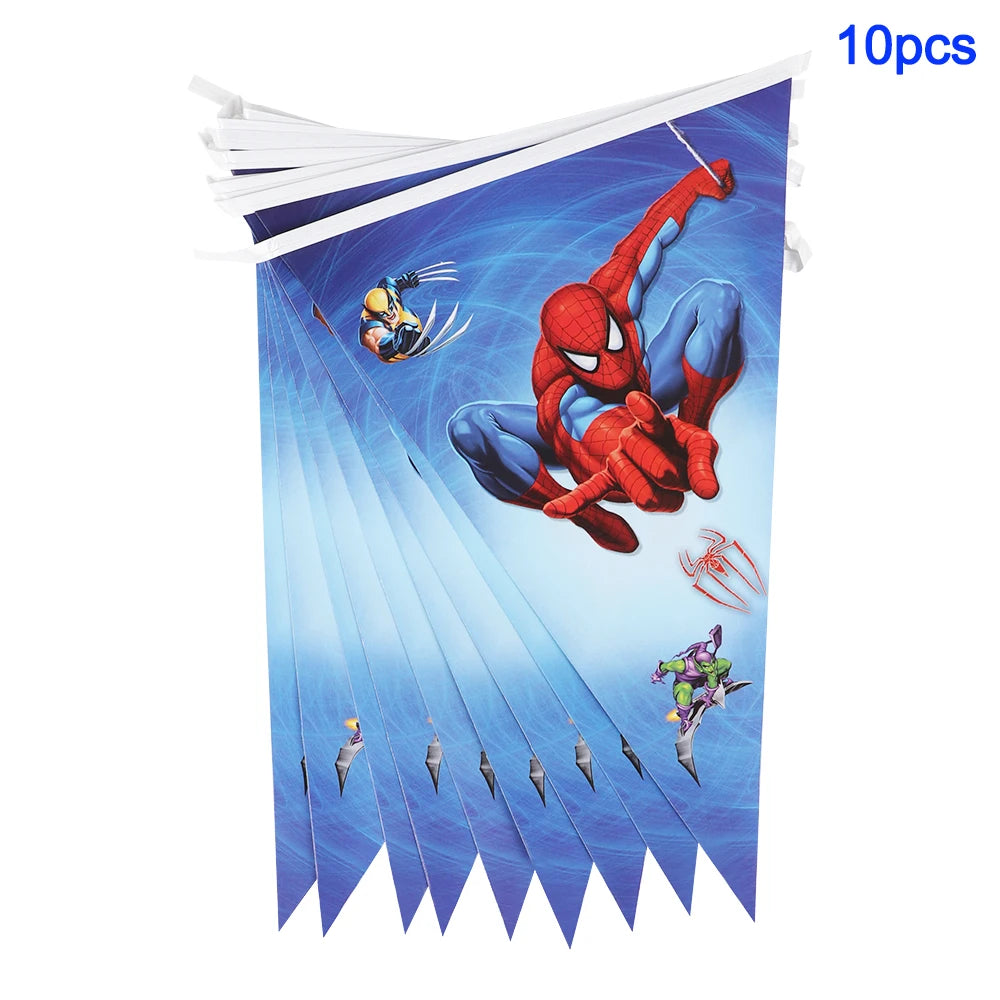 Spider Man Birthday Party Decor Paper Cups Plates Tablecloth For Kids Boy Spiderman Baby Shower Party Decorations Party Supplies