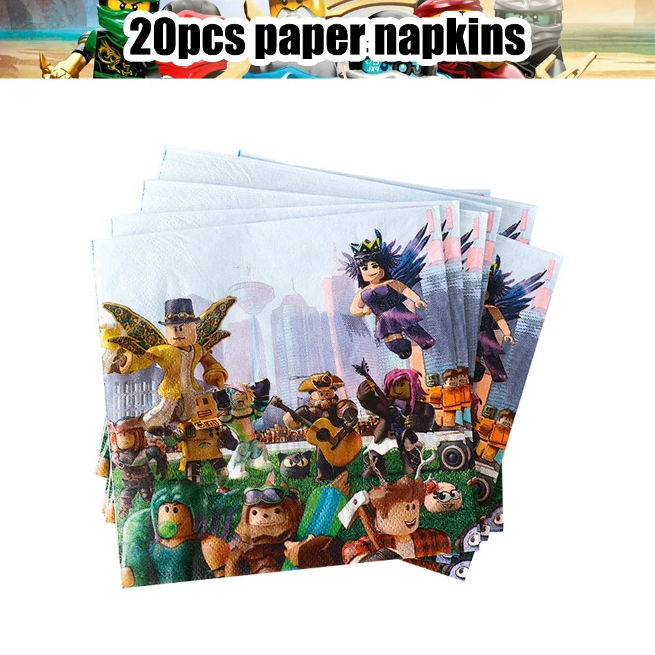 Ninja Birthday Party Decorations New Paper Tableware Plates Cups Napkins Tablecloth Background Balloon Supplies Deco For Kid Boy