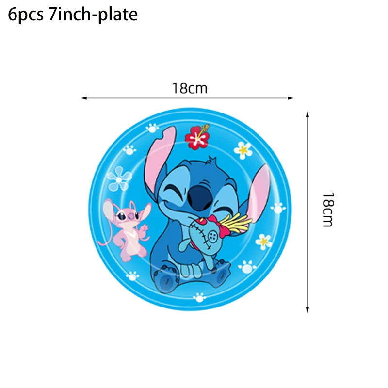 Disney Stilt themed party disposable cutlery paper cup paper plate table bra flag children's birthday party decoration set