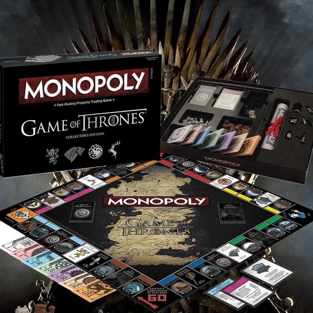 Game of Thrones Collector's Edition Monopoly Board Game | Westeros Territory Theme | Fans' first choice for collection