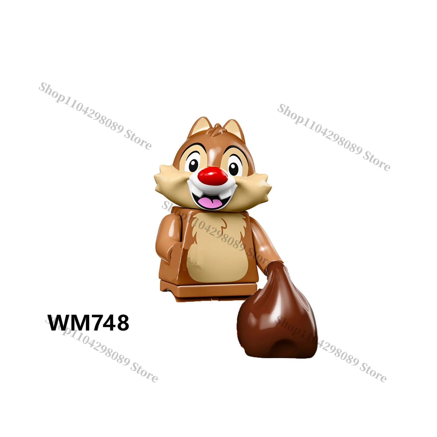 Disney building block anime cartoon characters Chip Dale Woody Donald Duck Mario mini Assembly brick figurines birthday gifts