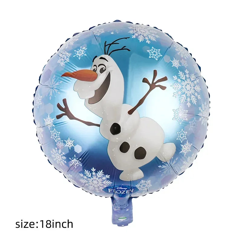1pcs Princess Frozen Balloon Cartoon Elsa Anna Olaf Foil Balloon for Children's Birthday Party Baby Shower Decoration
