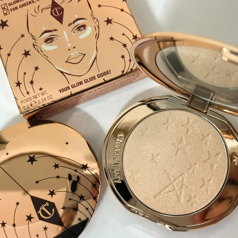 Charlotte Tilbury Set Pressed Powder Oil Control Matte High Gloss Face Repair Honey Powder Celebrity Same Brand Makeup Products