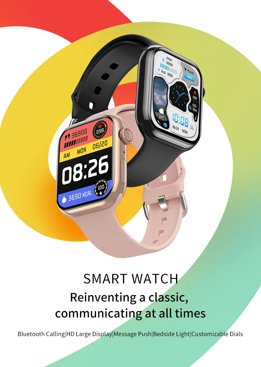 2026 Series 10 Watch 10 GPS Smart Watch Memory Music Video Bluetooth Call Heart Rate Waterproof NFC Smartwatch For Apple Android