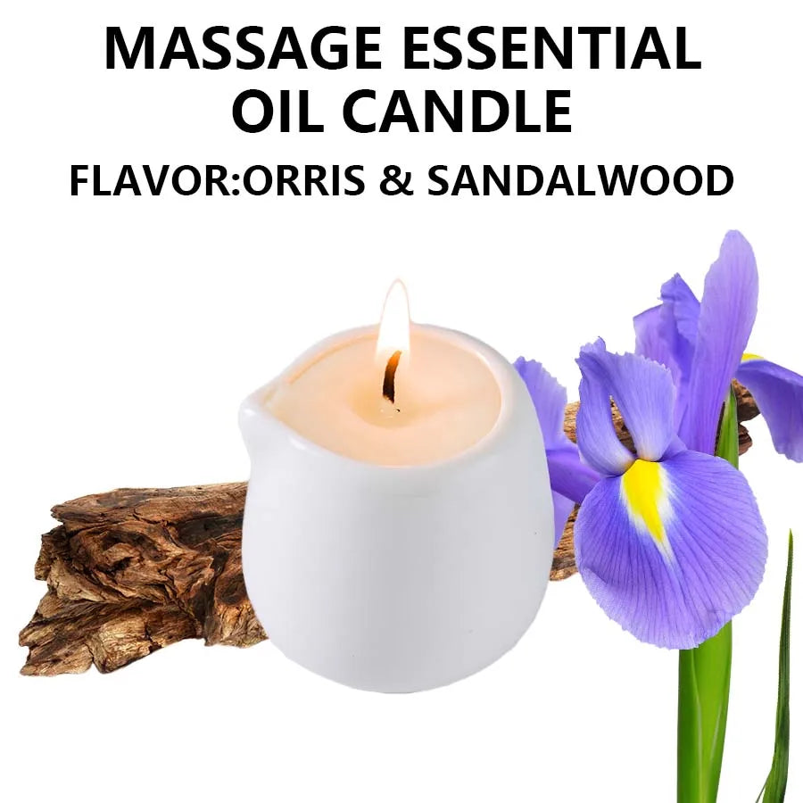 1PC Massage Oil Candles，luxury aromatherapy candles，for Stress Relief and SkinMoisturizing, SM Product Scented Candle Body Oil