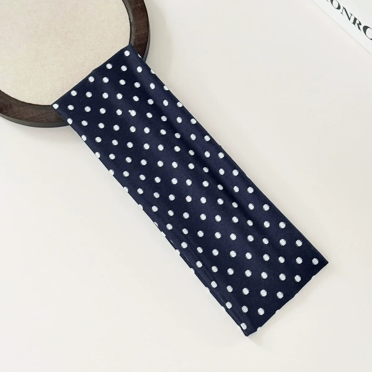 Y2K Retro Boho Breeze Wind Dot Stretch Women's Hairbands Korean Ins Fashion Wide Headbands Yoga Sports Dating Hair Accessories