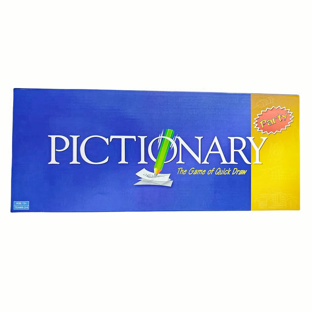 English Version of the Card Game, Pictionary (Party Version), a Game Specifically Designed for Parties, a Board Game, Suitable as a Gift (Colors May Vary Slightly)