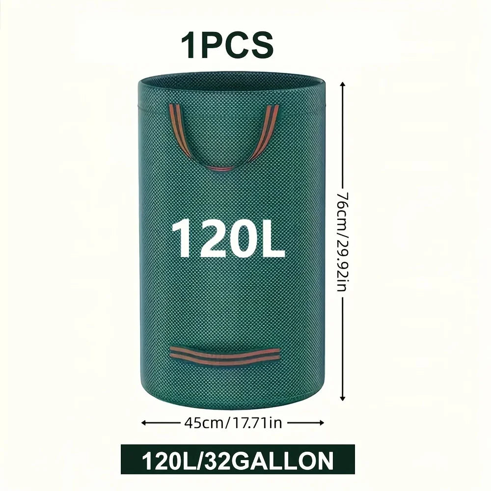 PP Garden Waste Bags Heavy-Duty  Reusable Yard Debris Bags with Industrial Fabric and Handles for Plant, and Leaf Collection