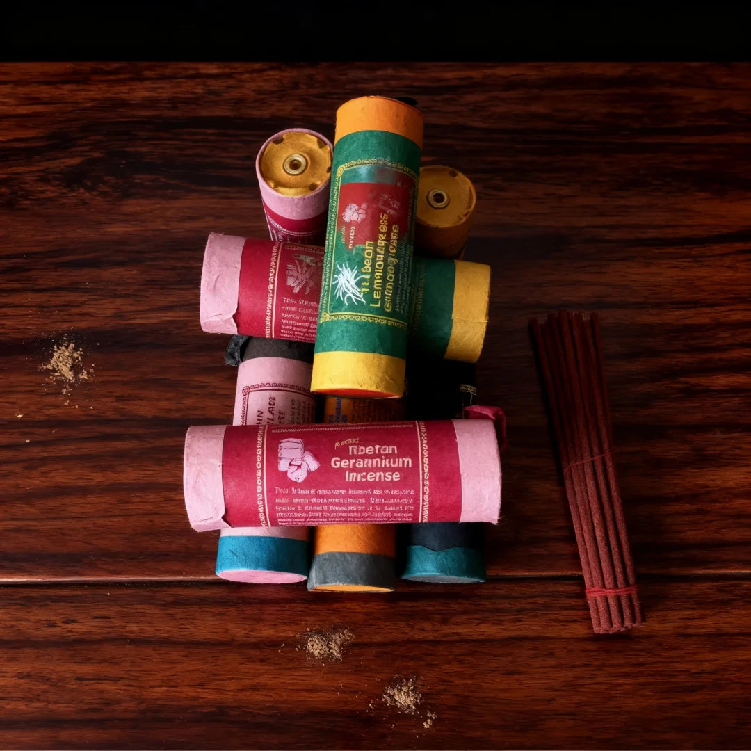 Tibetan Cedarwood Incense Nepal Hand Make Short Sticks Ancient Traditional Incense Spirit Healing Lemongrass Mint Cinnamon Odor