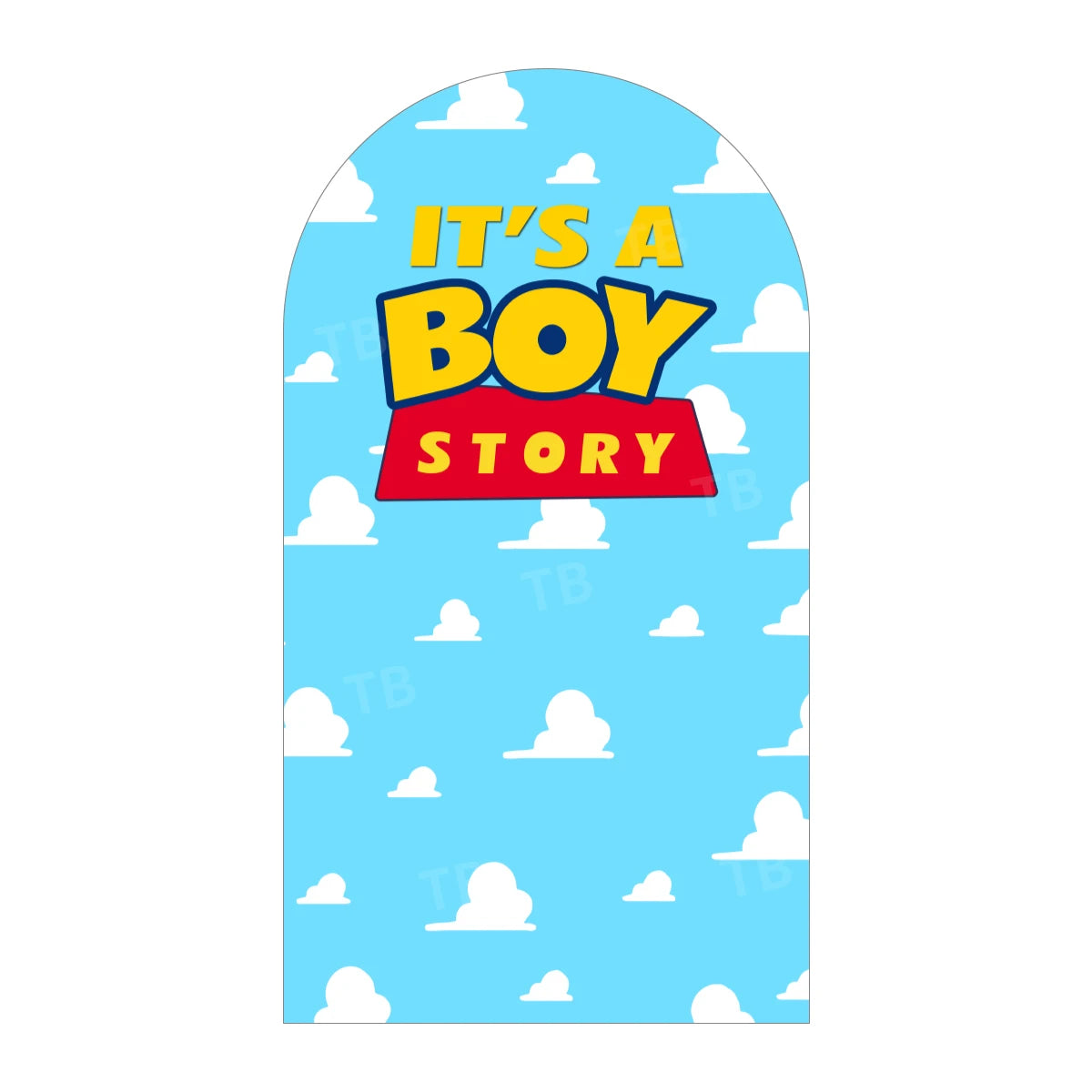 TB Disney Toy Story Arch Backdrop Cover for Kids Birthday Party Decor Baby Shower Photography Background Props Elastic Fabric
