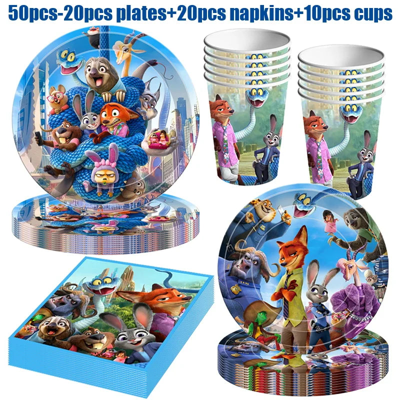 Disney Zootopia Birthday Party Decorations