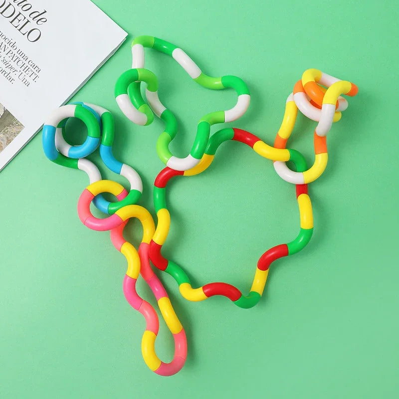 1/3/5Pcs Tangle Fidget Toy Deformation Sensory Hand-Eye Coordination Toy Anxiety Relief Twist Toy for Kid Adult Fine Motor Skill