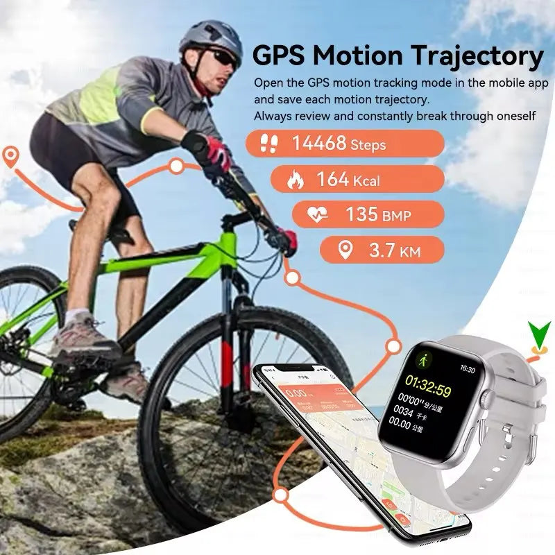2026 New For Apple GPS Watch 10 Smart Watch Men HD AMOLED Memory Music 3D Surround Bluetooth Call Waterproof Smartwatch Woman