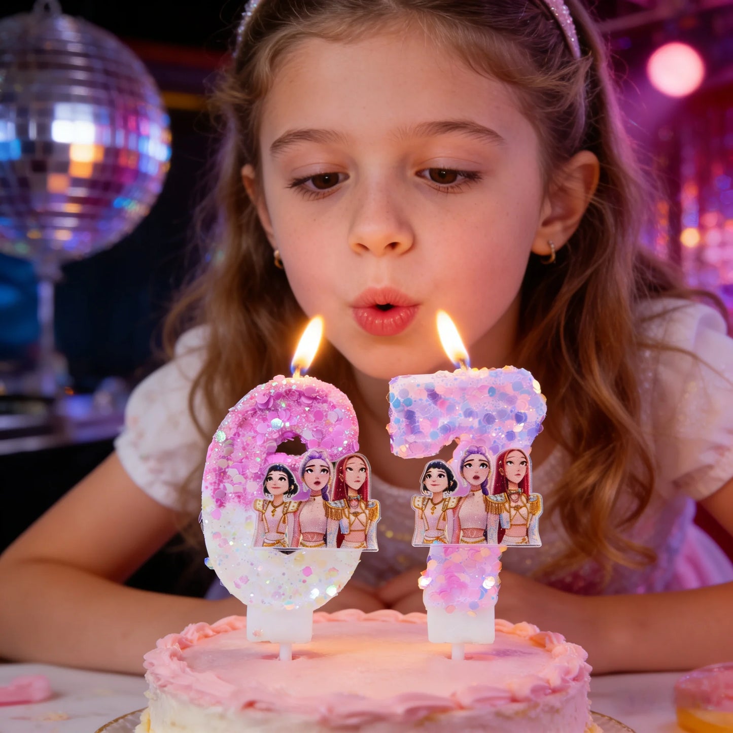 Kpop Demon Hunters Candle Number 0-9 Soccer Candle Cake Decoration Birthday Party for Kids Baby Shower Decor Gift