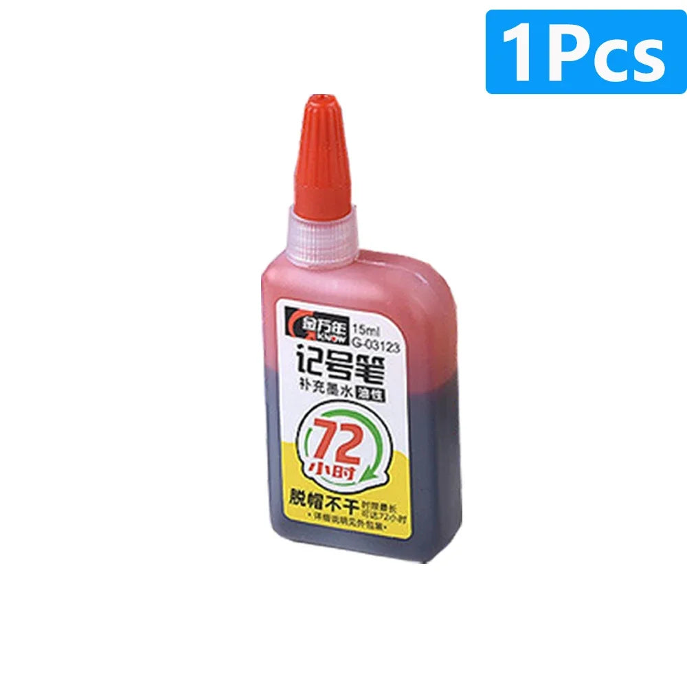 1-6Pcs 45mm Waterproof Long Head Nib Deep Hole Markers Pen Tile Carpenter Pen Multi-purpose for Woodworking Black/Blue/Red Ink