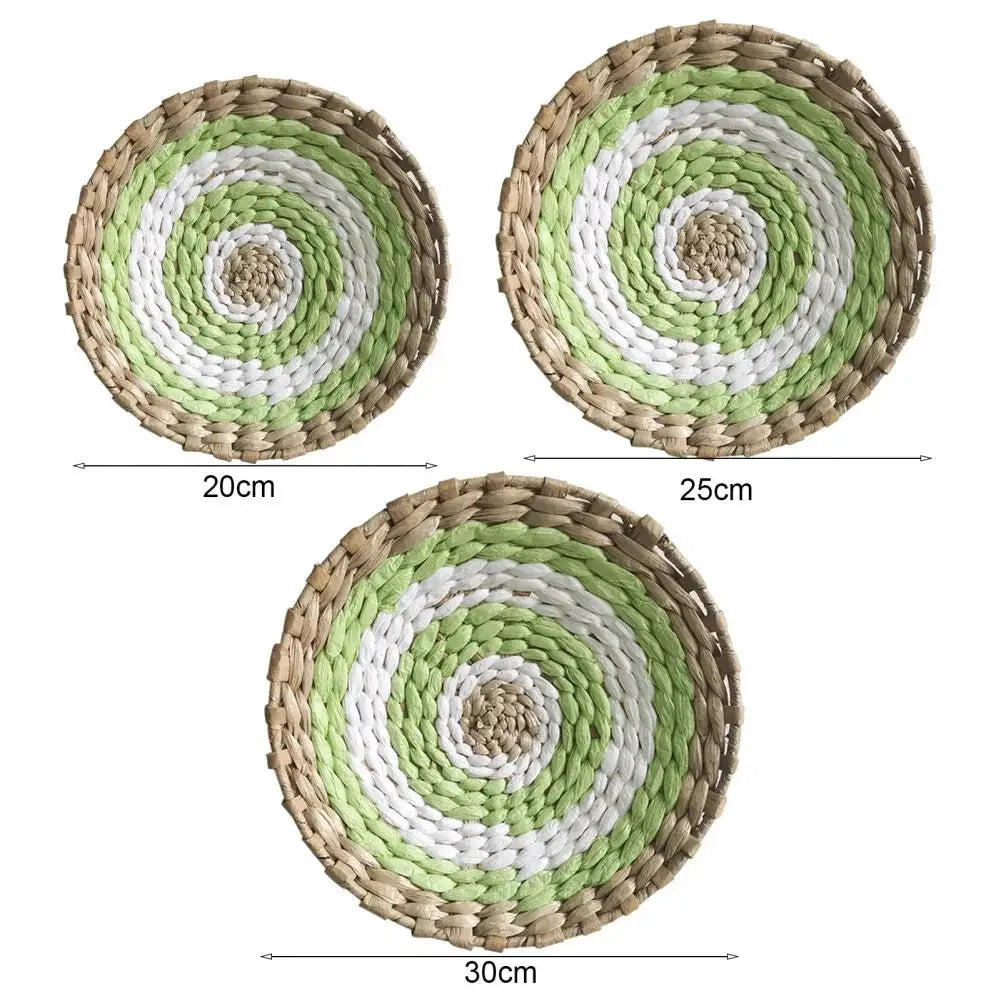 Bohemian style straw wall decoration, background wall decoration, sofa bedside handwoven hanging decoration