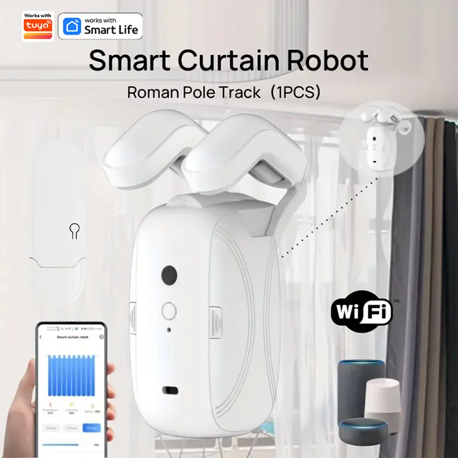Smart WiFi Curtain Robot with Wi-Fi