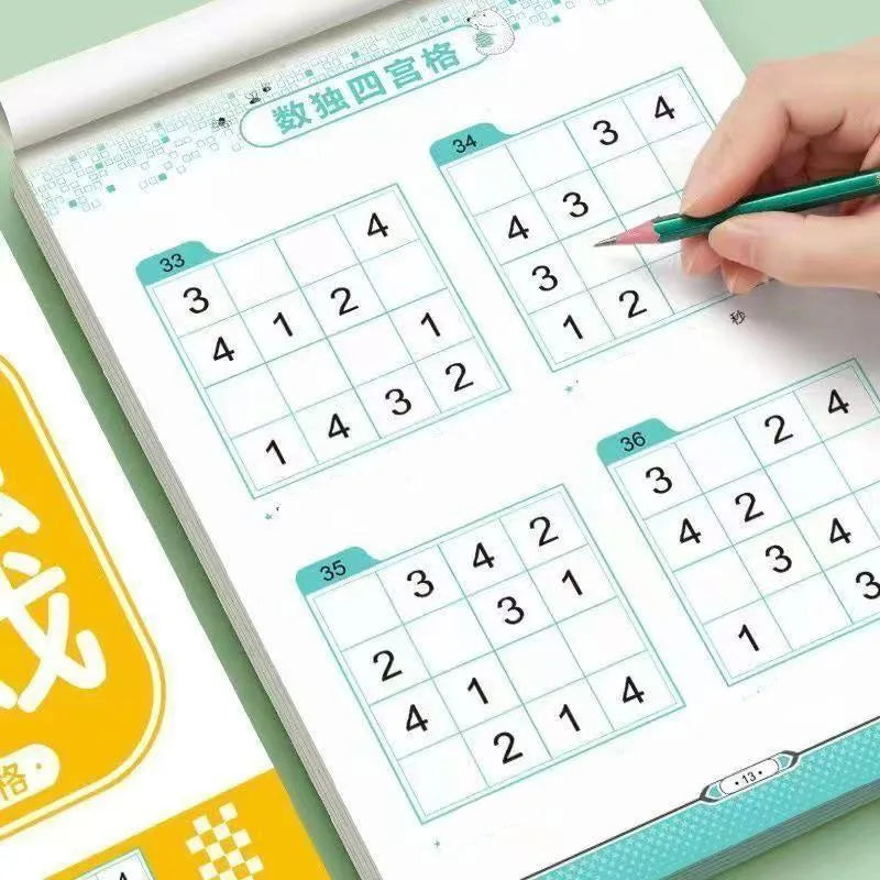 Fun & Educational Kids Sudoku Puzzle Book: Easy to Hard Levels for Children's Brain Training and Logic Skills Development