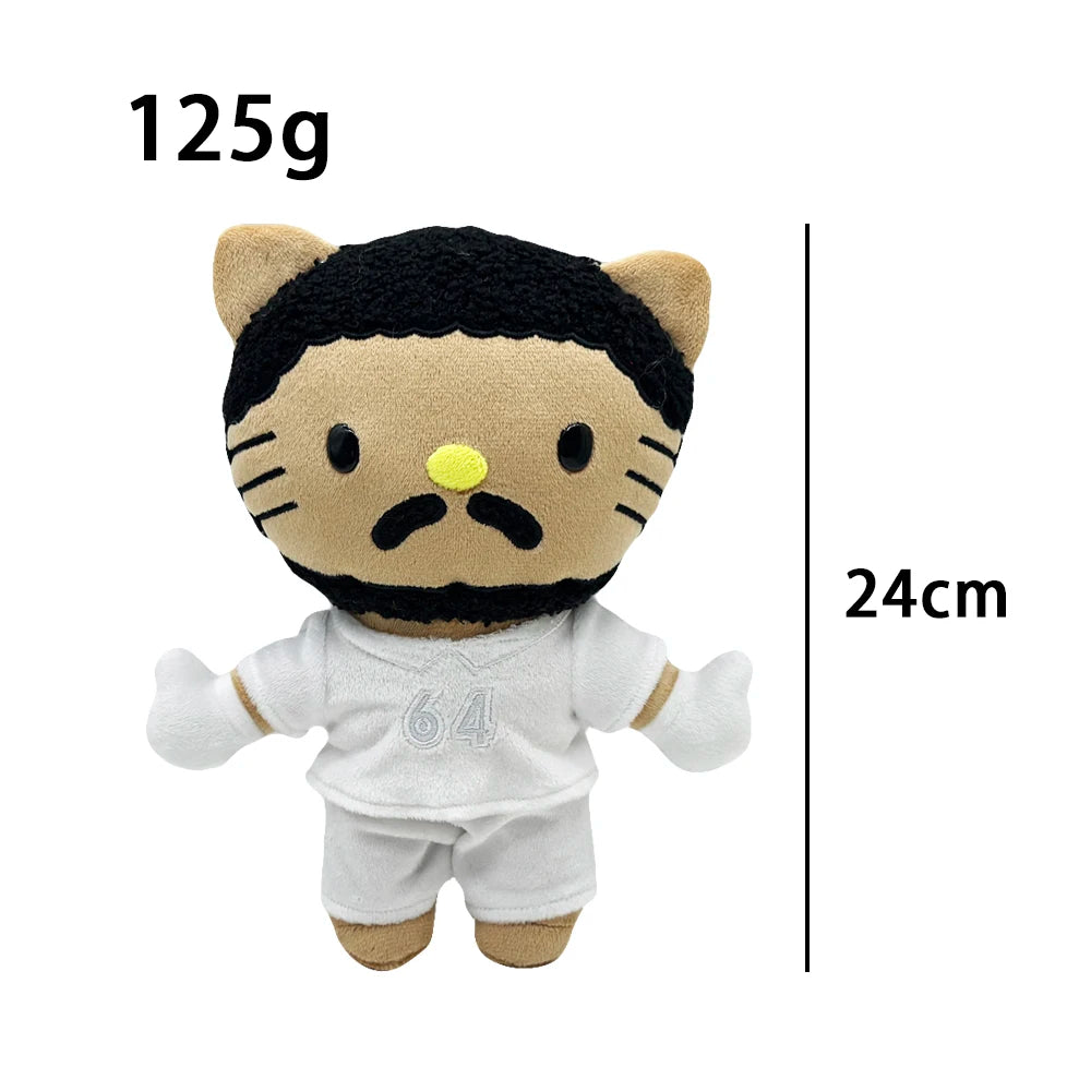 New Hello Kitty Ken Carson Rapper Trippie Taylors Plush Toy Doll with Clothes Stuffed Soft Plush Toys Fans Collect Gifts