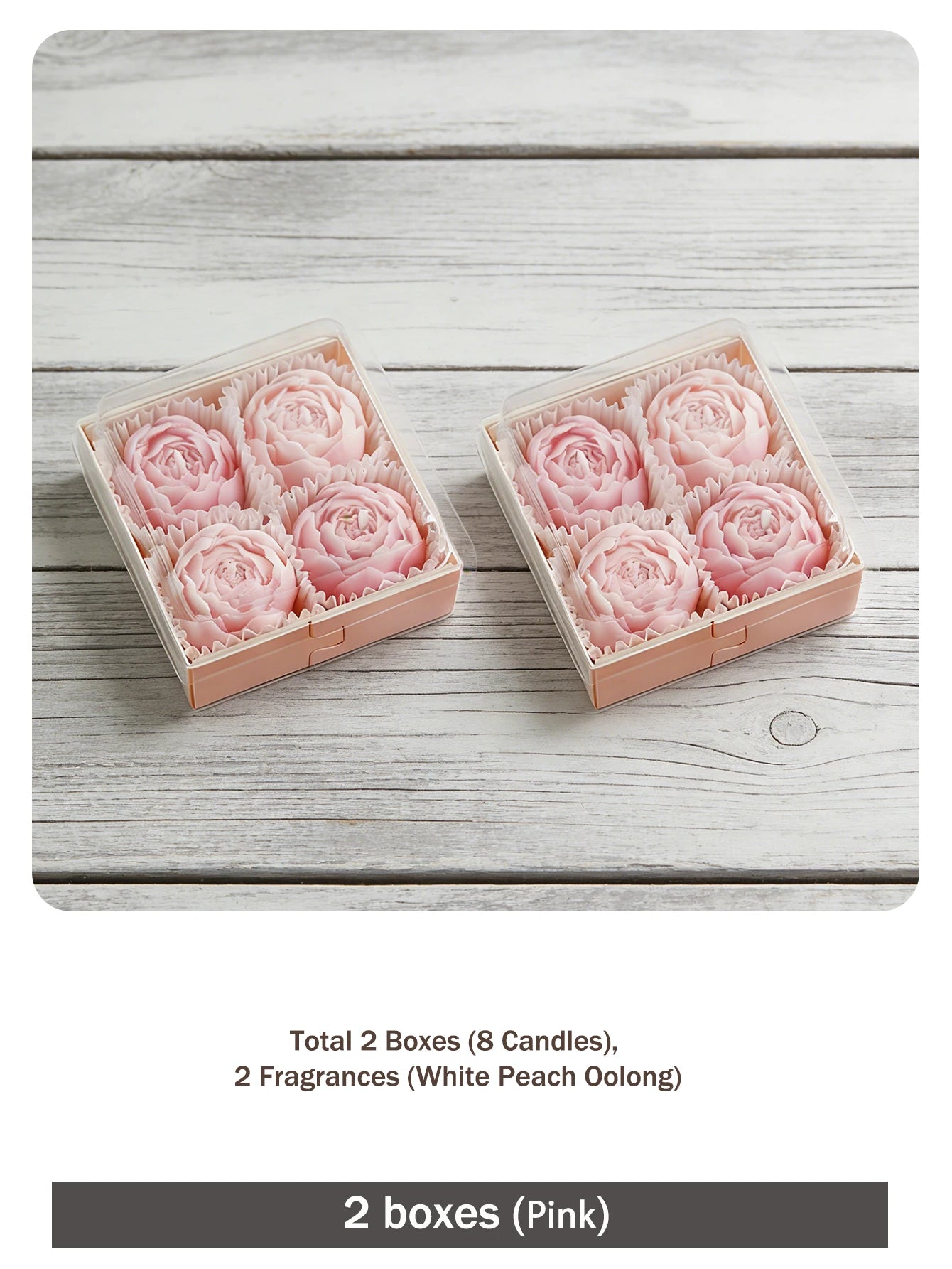 4-Pack Rose Scented Candle Gift Set ,Handmade, Elegant Room Decor, Gifts for women(Birthday/Valentine's Day/Wedding/Anniversary)
